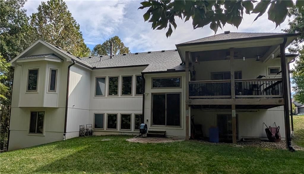 Deck and covered patio at 8024 NW Roberts Road, Weatherby Lake, MO 64152