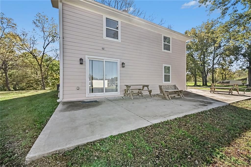 Concrete patio at 190 4th Street, Holt, MO 64048