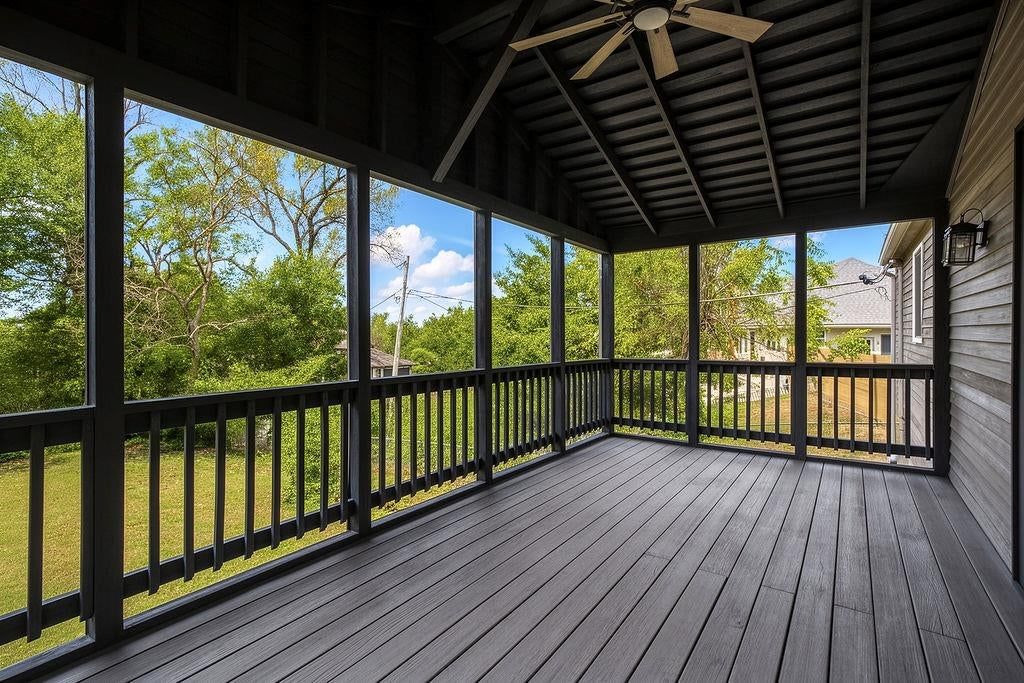 Screened porch and covered patio at 13811 West 48th Street, Shawnee, KS 66217