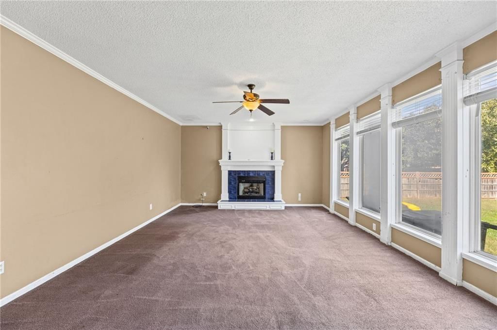 Fireplace and tile fireplace at 18417 ELM Street, Gardner, KS 66030
