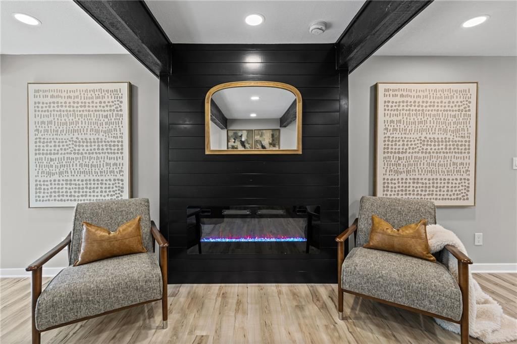 Fireplace and shiplap / paneling at 6601 W 79th Street, Overland Park, KS 66204