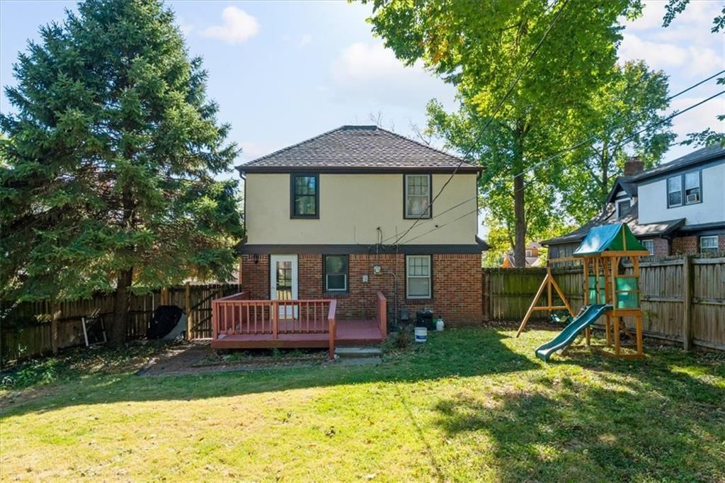 Fenced yard and flat lot at 2216 Nebraska Avenue, Kansas City, KS 66102