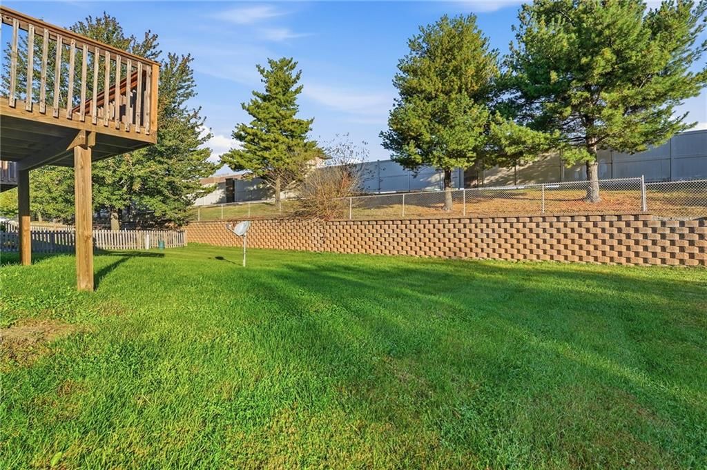 Fenced yard at 200 SW Chartwell Drive, Lee's Summit, MO 64082