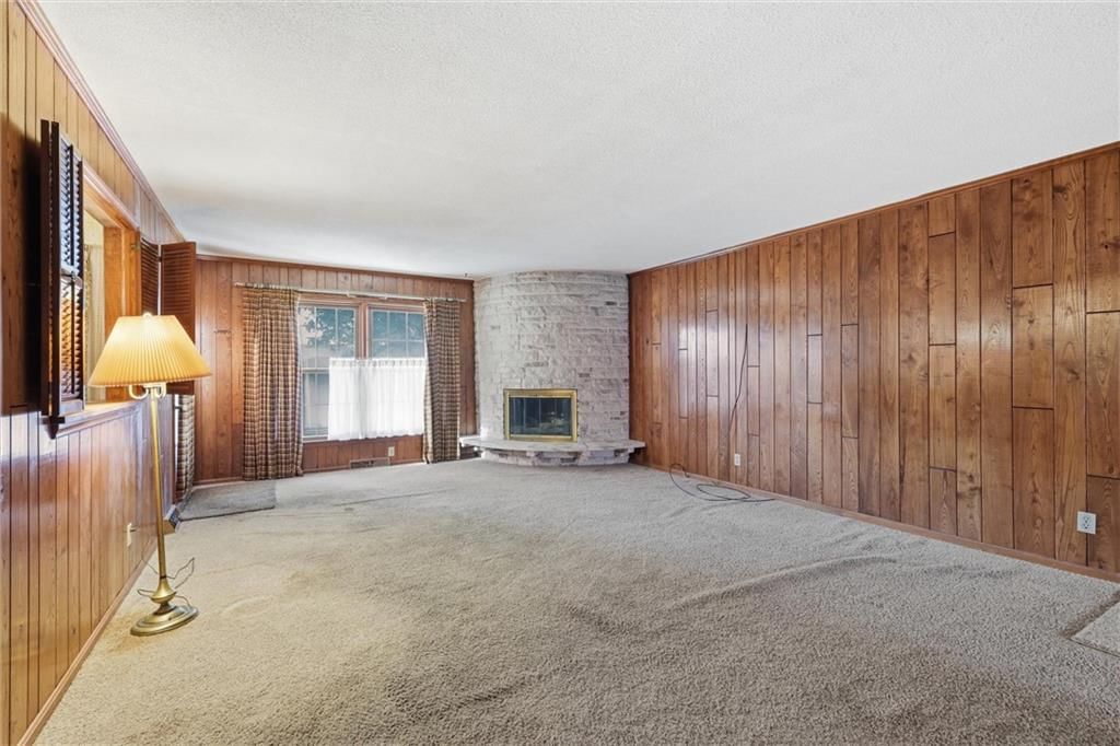 Fireplace and brick fireplace at 9209 W 47th Street, Merriam, KS 66203