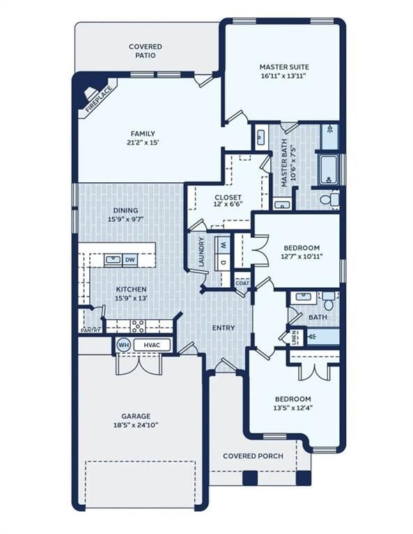 Open floor plan at 18565 W 195th Terrace, Spring Hill, KS 66083