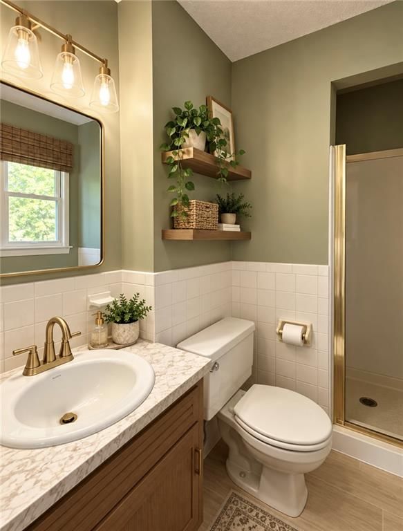Statement lighting and double vanity at 15400 37th Terrace S, Independence, MO 64055