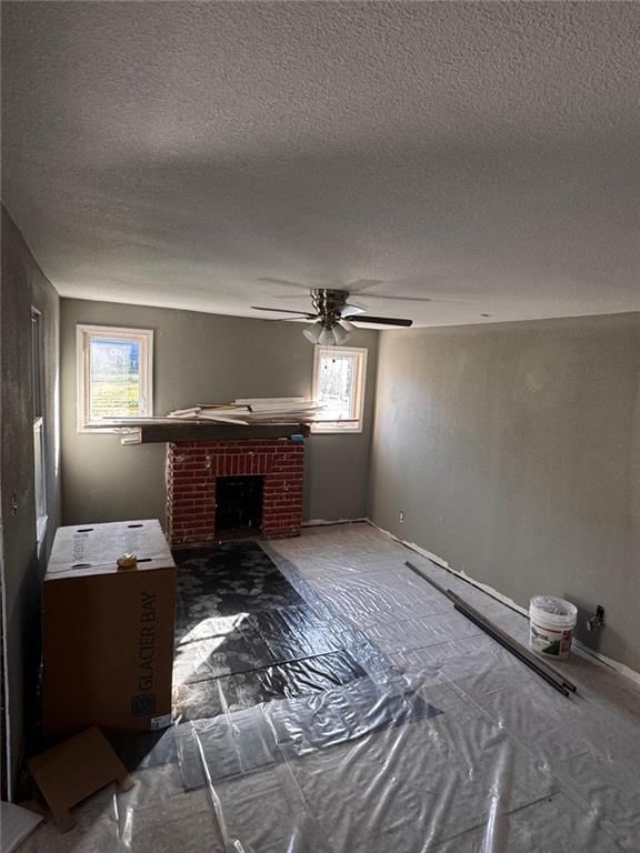 Fireplace, brick fireplace and recessed lighting at 4924 Agnes Avenue, Kansas City, MO 64130