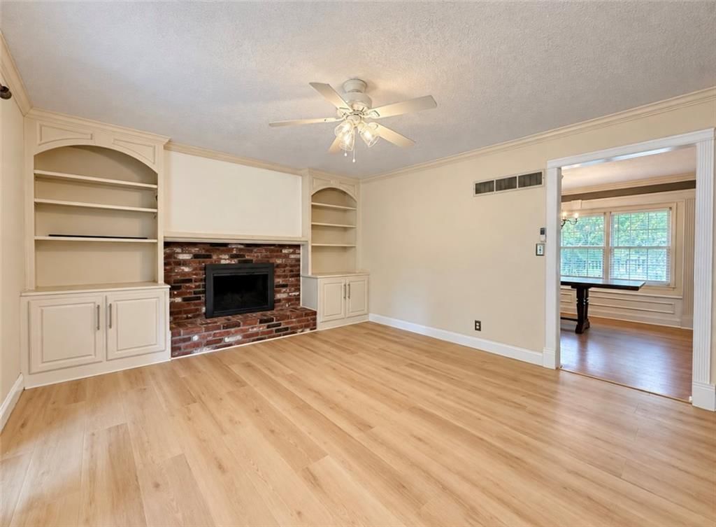 Fireplace and brick fireplace at 15109 E 40th Street S, Independence, MO 64055