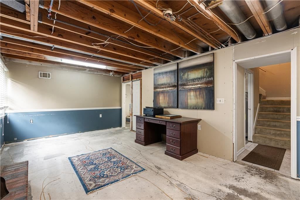 Finished basement and home office at 16925 E 4th Street S, Independence, MO 64056