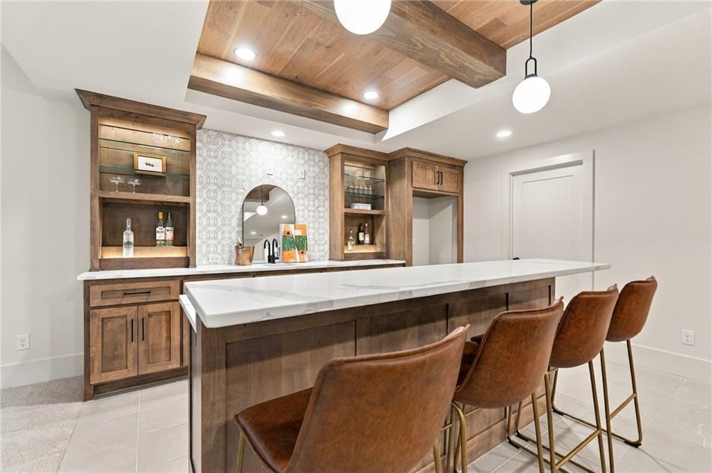 Wet bar at 4905 W 71st Street, Prairie Village, KS 66208