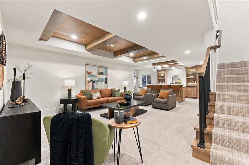 Finished basement at 4905 W 71st Street, Prairie Village, KS 66208