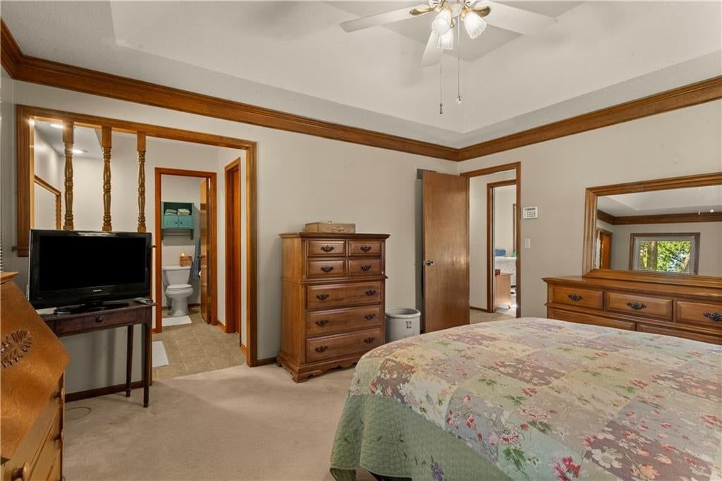 Walk-in closet at 205 SE Saratoga Drive, Blue Springs, MO 64014