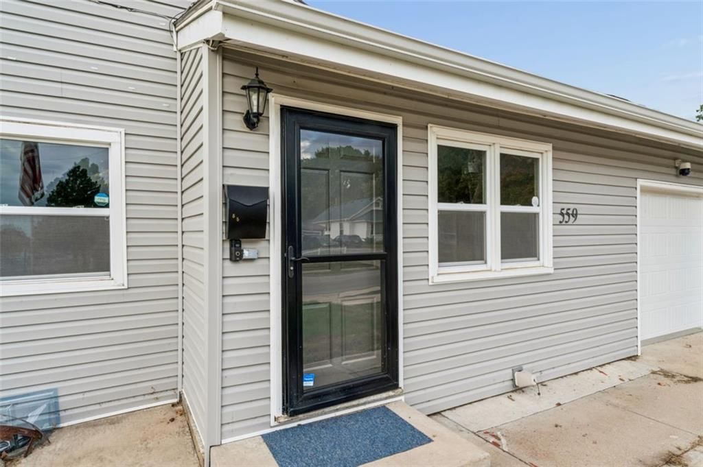 Black exterior windows at 559 E Prairie Street, Olathe, KS 66061