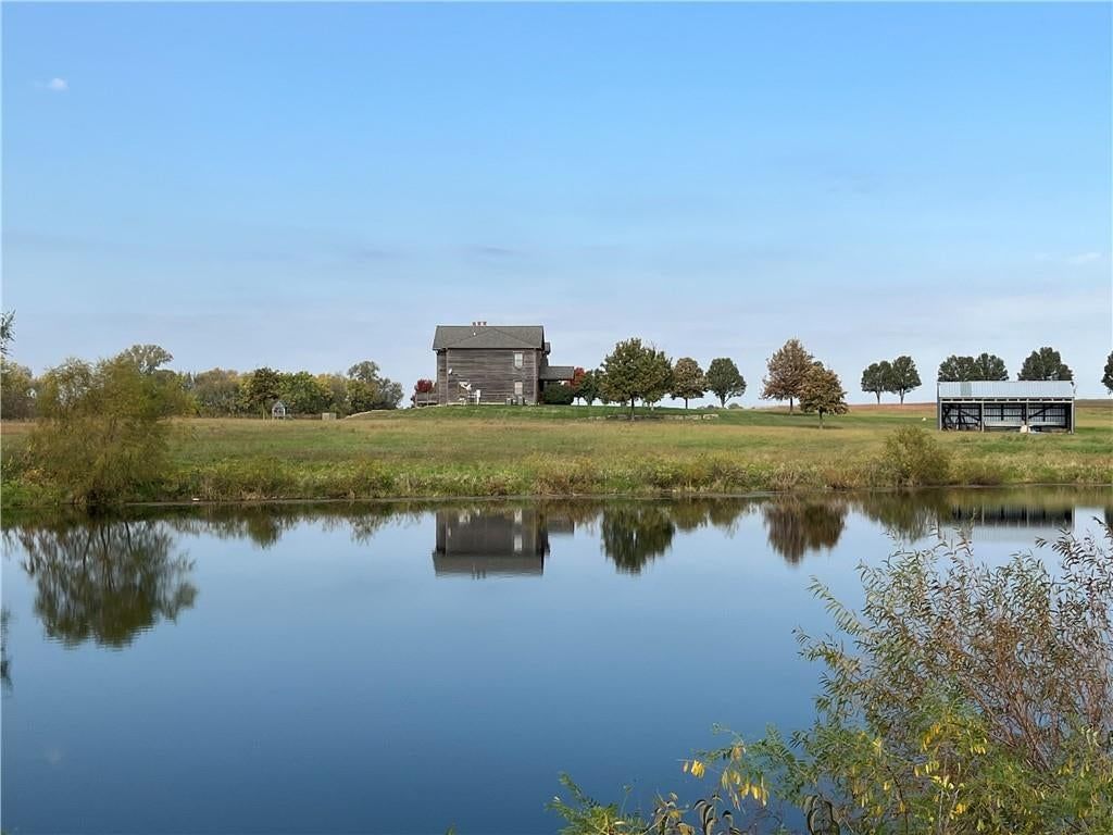 Pond or creek visible on the lot at 22710 Sunflower Road, Edgerton, KS 66021