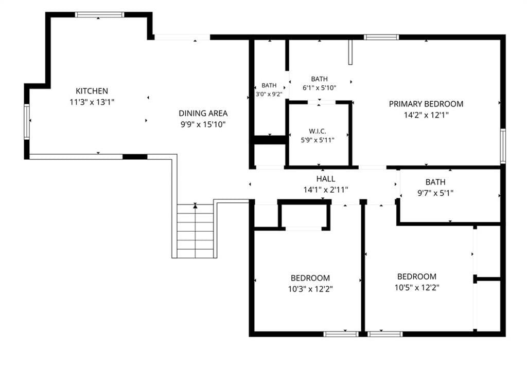 Main-floor primary bedroom at 14624 W 91st Place, Lenexa, KS 66215