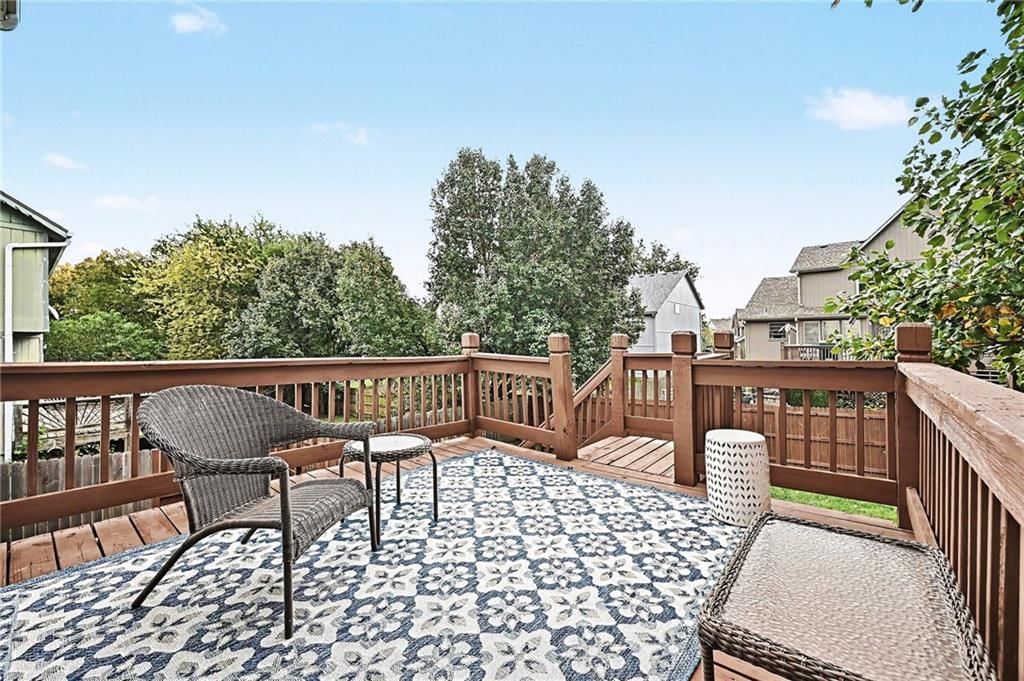 Deck and wood deck at 21711 W 51st Place, Shawnee, KS 66226